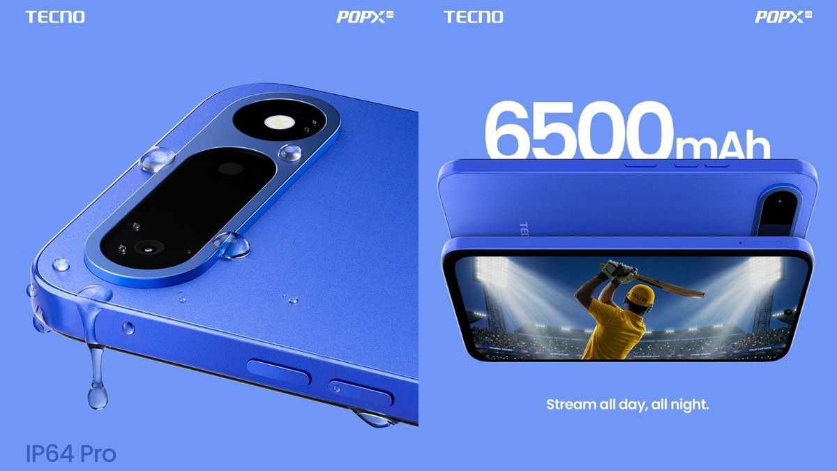Hệ thống camera trên TECNO POP X 5G với cảm biến chính 13MP và camera selfie 8MP