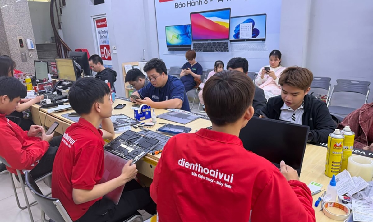 Chăm sóc laptop tại Điện Thoại Vui
