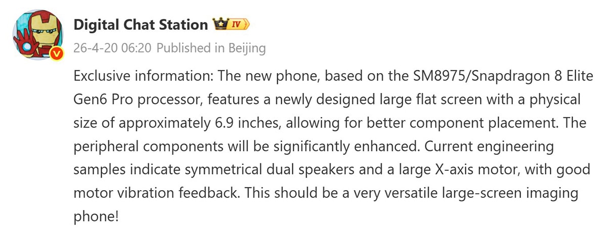 Cấu hình Xiaomi 18 Pro Max dự kiến trang bị chip Snapdragon thế hệ mới