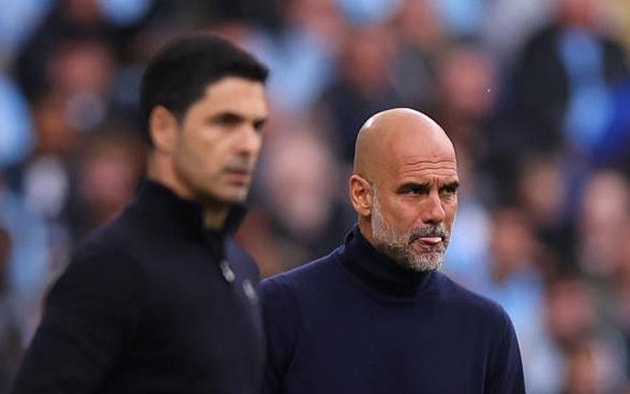 Mikel Arteta thêm 1 lần để thua Pep Guardiola mùa này.