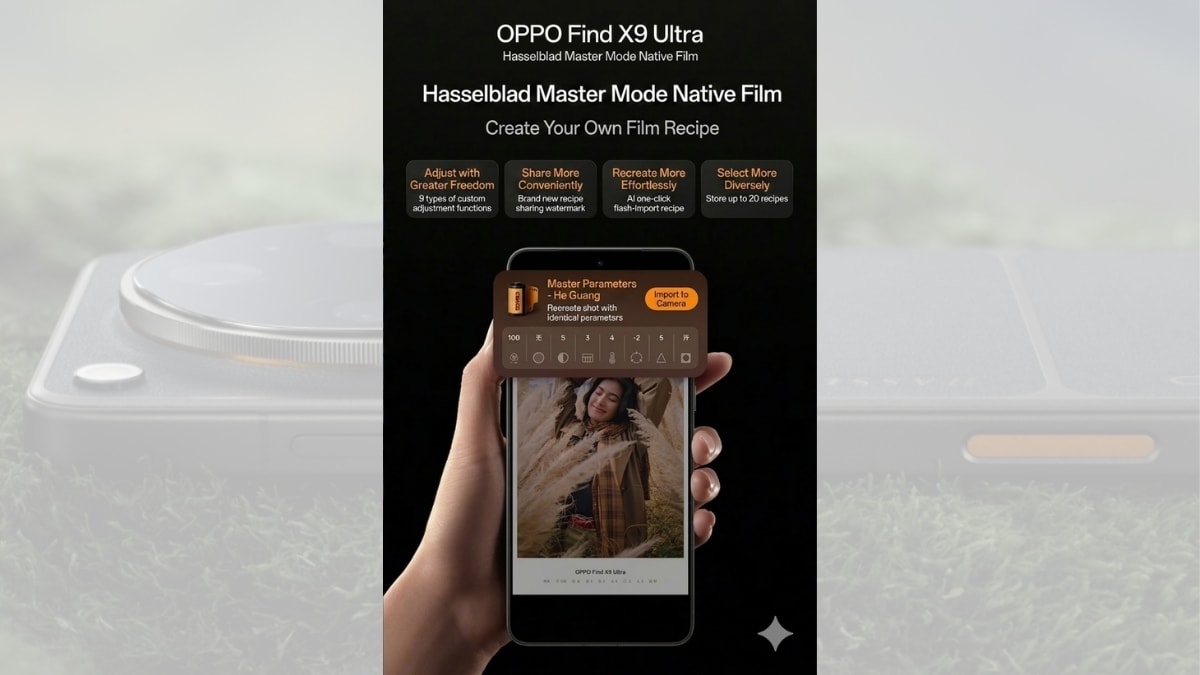 OPPO Find X9 Ultra được tích hợp một bộ sưu tập các phong cách giả lập màu phim điện ảnh gốc.