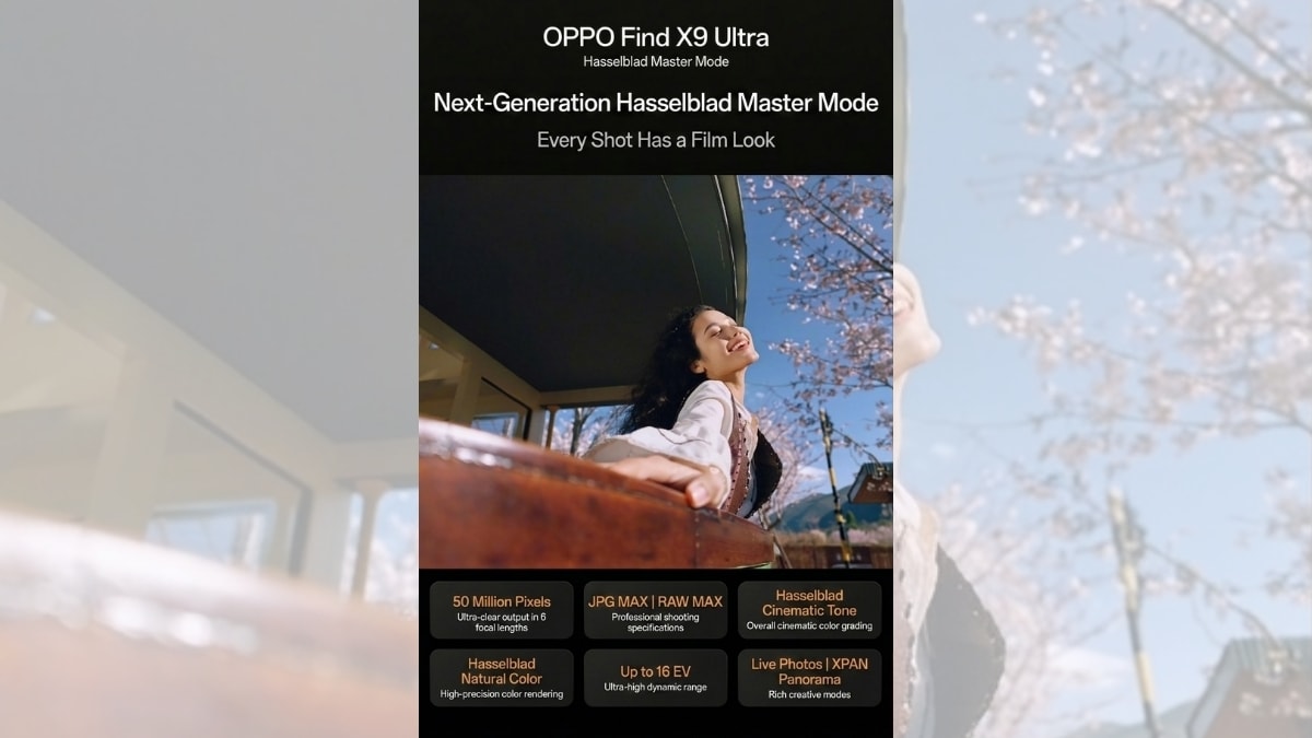 OPPO Find X9 Ultra sẽ sở hữu chế độ Master Mode được nâng cấp từ Hasselblad.