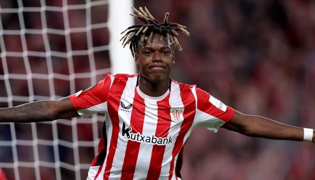 Tiền đạo Nico Williams là mục tiêu chuyển nhượng hàng đầu của Arsenal