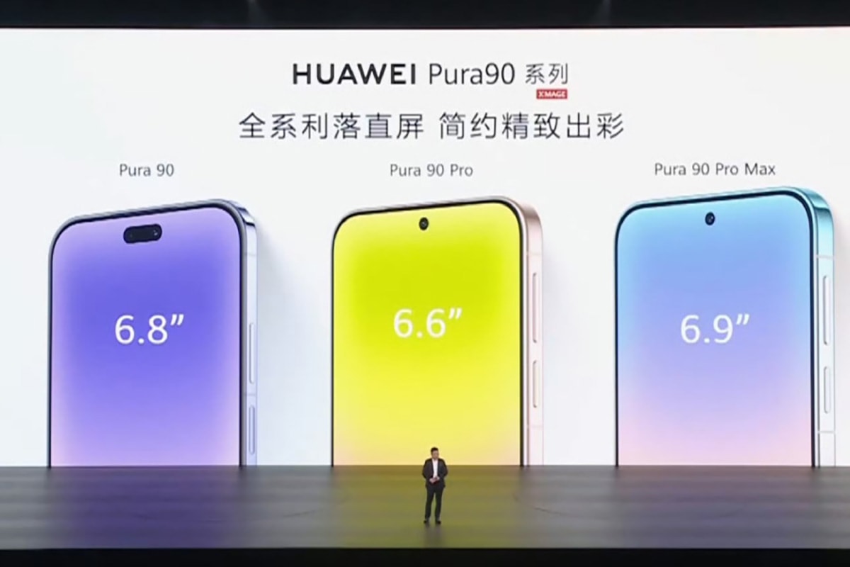Kích thước màn hình của dòng Huawei Pura 90