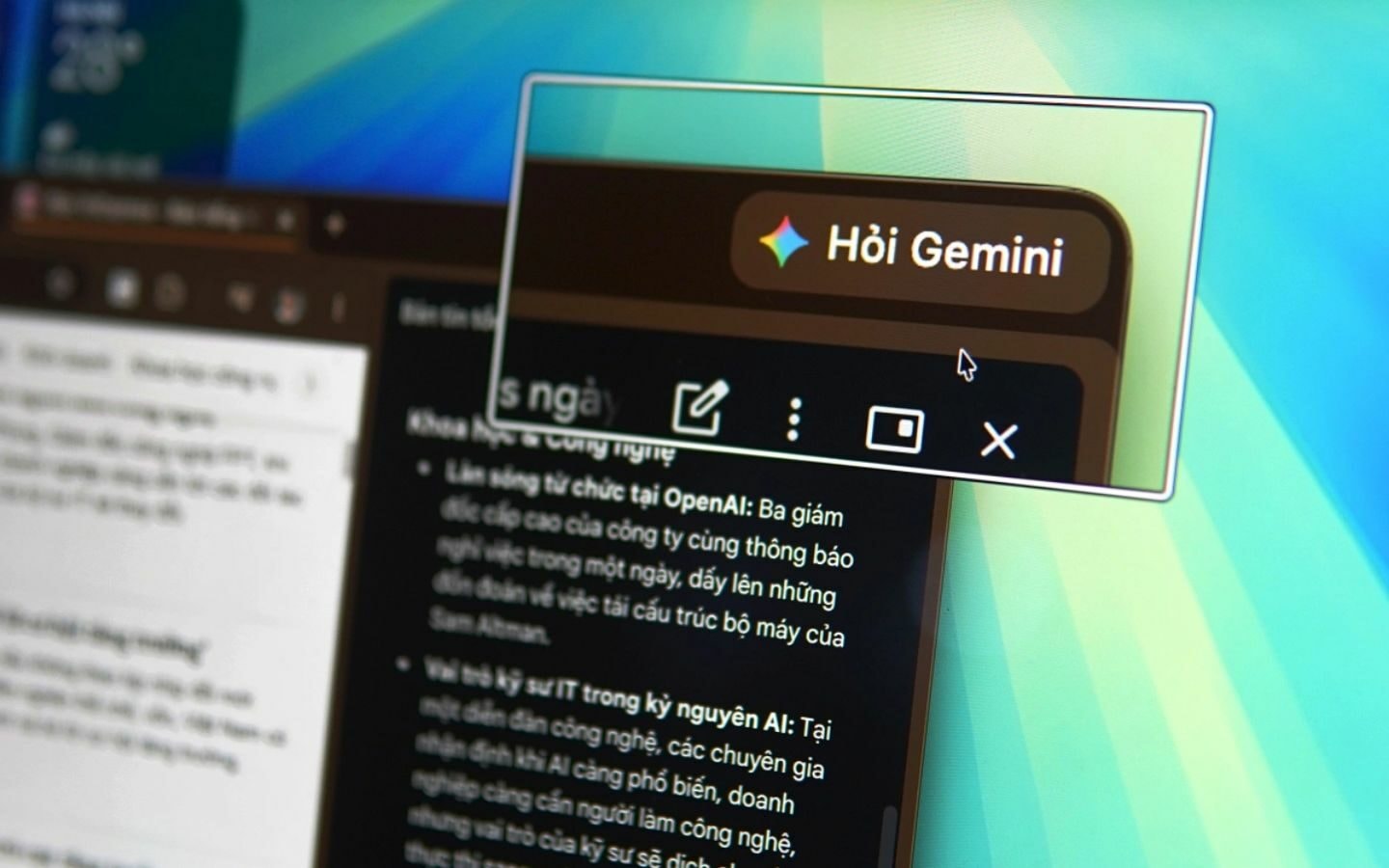 Trải nghiệm AI Gemini ngay trên trình duyệt