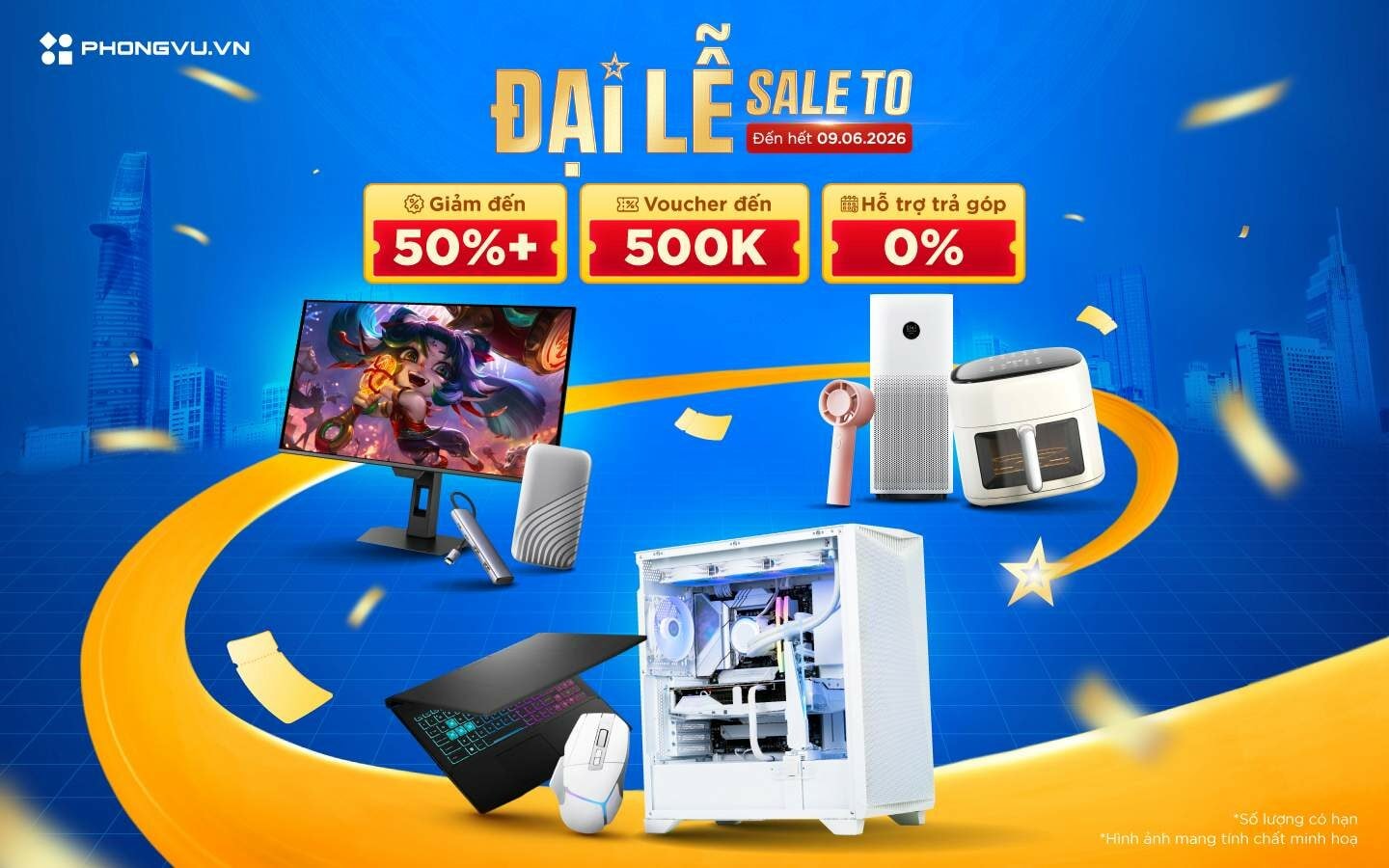 Đại lễ sale to tại Phong Vũ nhận ưu đãi giảm đến 500.000 đồng