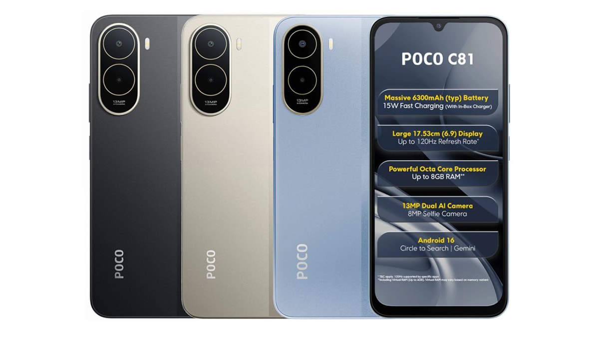 POCO C81 ra mắt với cấu hình ấn tượng trong tầm giá rẻ