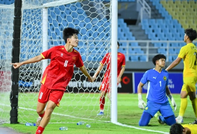 U17 Việt Nam cho thấy sự vượt trội của mình trước các đối thủ.