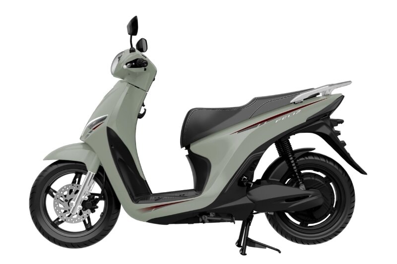 VinFast Feliz 2025 màu xanh bạc hà