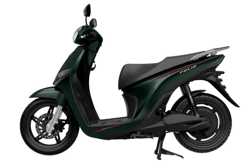 VinFast Feliz 2025 màu xanh rêu