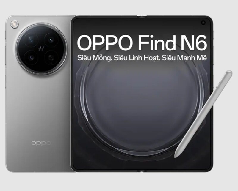 OPPO Find N6 với thiết kế gập không nếp gấp và hệ thống camera Hasselblad chuyên nghiệp