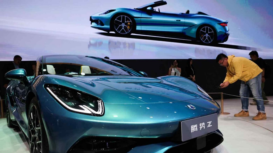 Mẫu xe mui trần Z của Denza tại triển lãm Bắc Kinh 2026