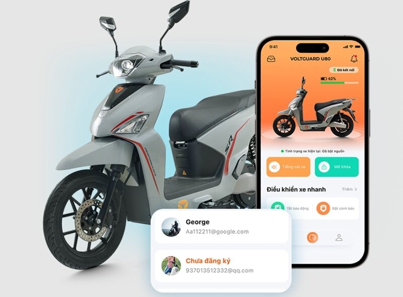 Động cơ và hệ thống truyền động trên xe máy điện Yadea Voltguard U80