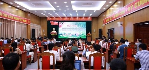 Quang cảnh hội nghị đánh giá tình hình sản xuất và tiêu thụ vải thiều năm 2026 tại tỉnh Bắc Ninh.