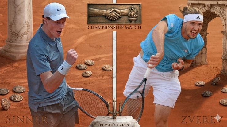 Alexander Zverev nỗ lực phá vỡ chuỗi trận thua trước Sinner