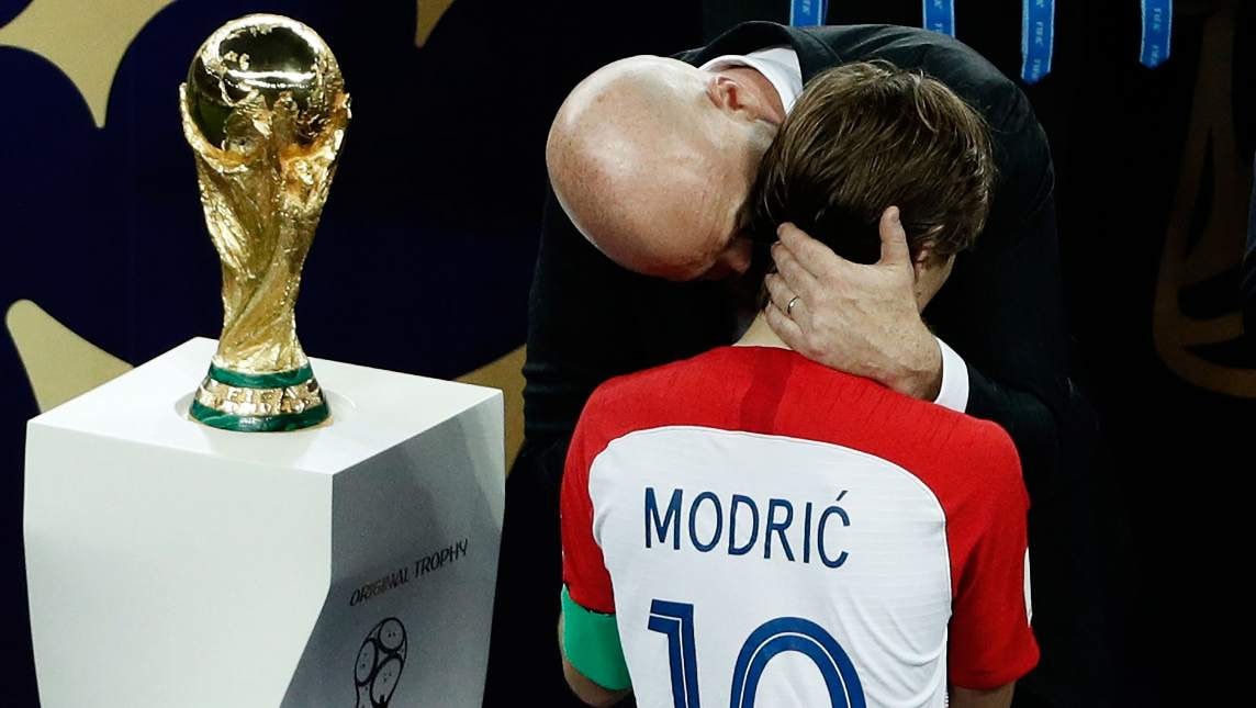 Nỗ lực phi thường của Modric tại World Cup 2018.