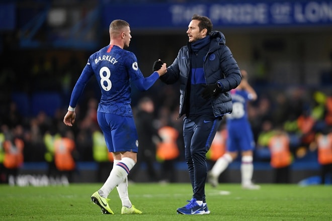Ross Barkley và Frank Lampard thời còn làm việc cùng nhau tại Chelsea.