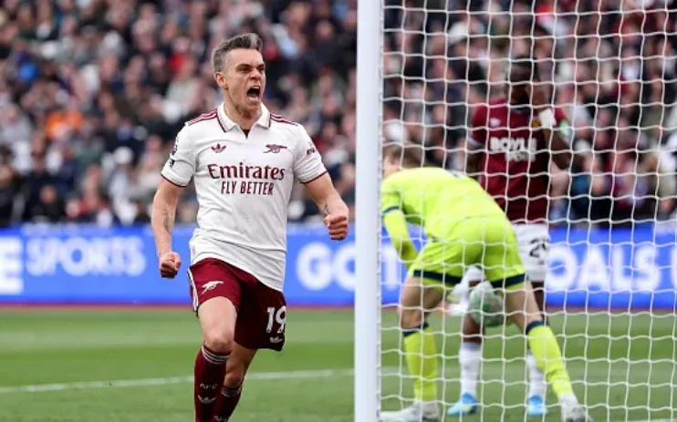 Leandro Trossard - 7.8 điểm. Chủ nhân của bàn thắng duy nhất giúp Arsenal định đoạt trận đấu.
