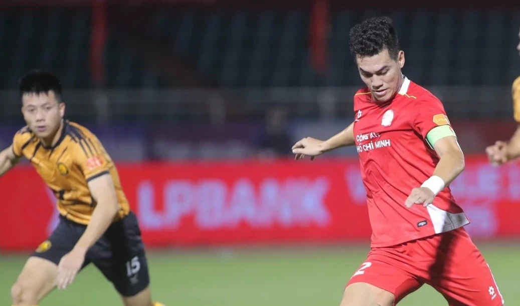 Tiến Linh ăn mừng bàn thắng sau thời gian dài tịt ngòi tại V.League.
