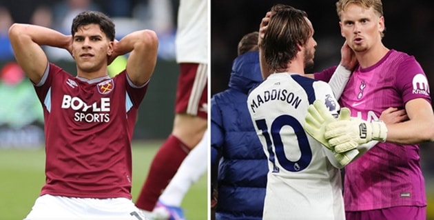 Cuộc đua trụ hạng giữa West Ham và Tottenham tại Ngoại hạng Anh