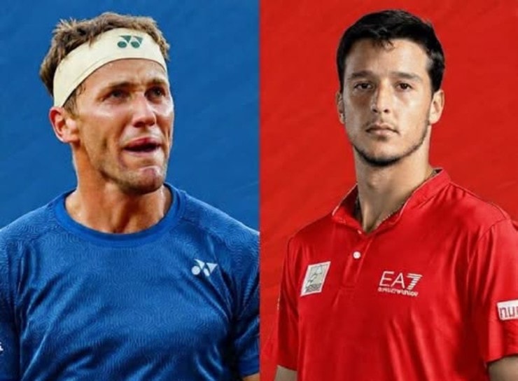 Casper Ruud đối đầu Luciano Darderi tại bán kết Rome Open 2026