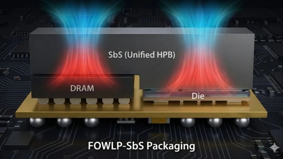 Sơ đồ bố trí cơ chế tản nhiệt của khối dẫn nhiệt SbS (HPB)