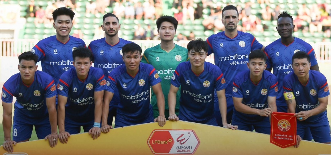 PVF-CAND nỗ lực trong cuộc đua trụ hạng tại V-League 2025/26.