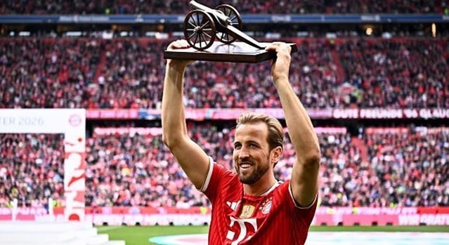 Harry Kane thể hiện hiệu suất ghi bàn đáng kinh ngạc trong màu áo Bayern Munich.