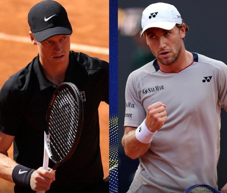 Sinner đối đầu Ruud tại chung kết Rome Open 2026