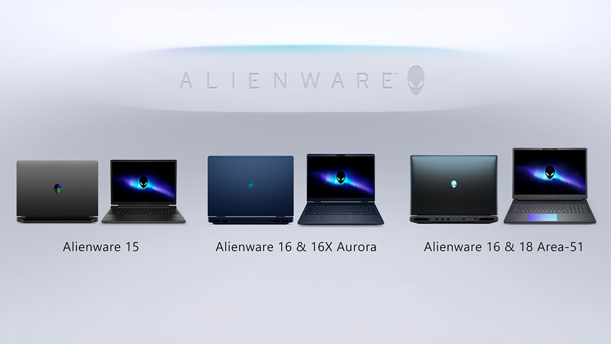 Dải sản phẩm Alienware đa dạng cho mọi nhu cầu game thủ