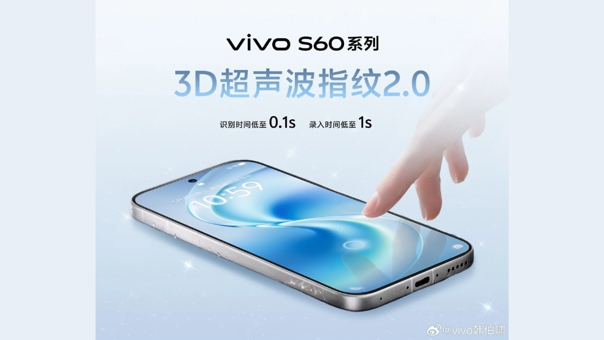 vivo S60 sẽ sở hữu công nghệ cảm biến vân tay siêu âm ẩn dưới màn hình trên toàn bộ dải sản phẩm