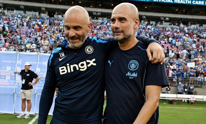 Maresca từng là cánh tay phải đắc lực của Guardiola trong mùa giải giành cú ăn ba.