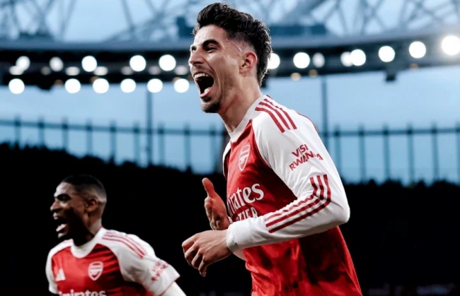 Kai Havertz ghi bàn thắng duy nhất mang về 3 điểm cho Arsenal trước Burnley.