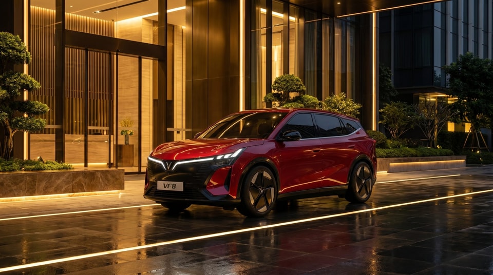 Toàn cảnh mẫu xe điện VinFast VF 8 thế hệ mới với thiết kế hiện đại