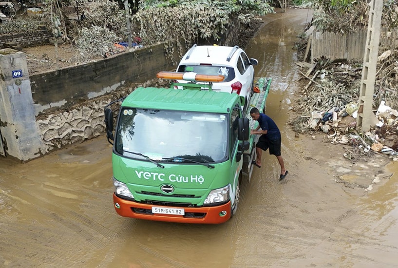 Mạng lưới xe cứu hộ VETC Đội xe cứu hộ VETC quy mô gần 600 phương tiện