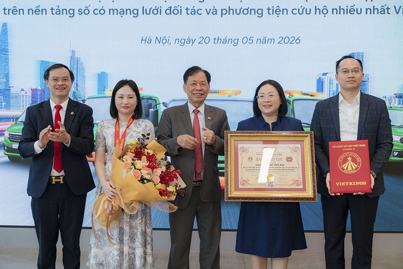 Lễ trao bằng kỷ lục VETC Lễ trao bằng xác lập kỷ lục Việt Nam cho dịch vụ cứu hộ VETC