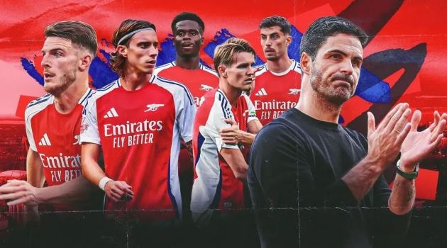 Tập thể Arsenal dưới sự dẫn dắt của Mikel Arteta đang ở đỉnh cao phong độ