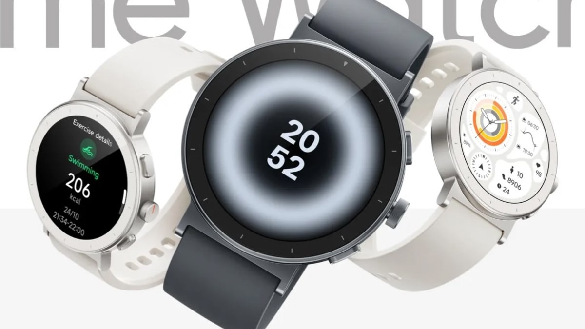 realme Watch S5 có hai tùy chọn màu sắc là Xám Đá và Trắng Cát