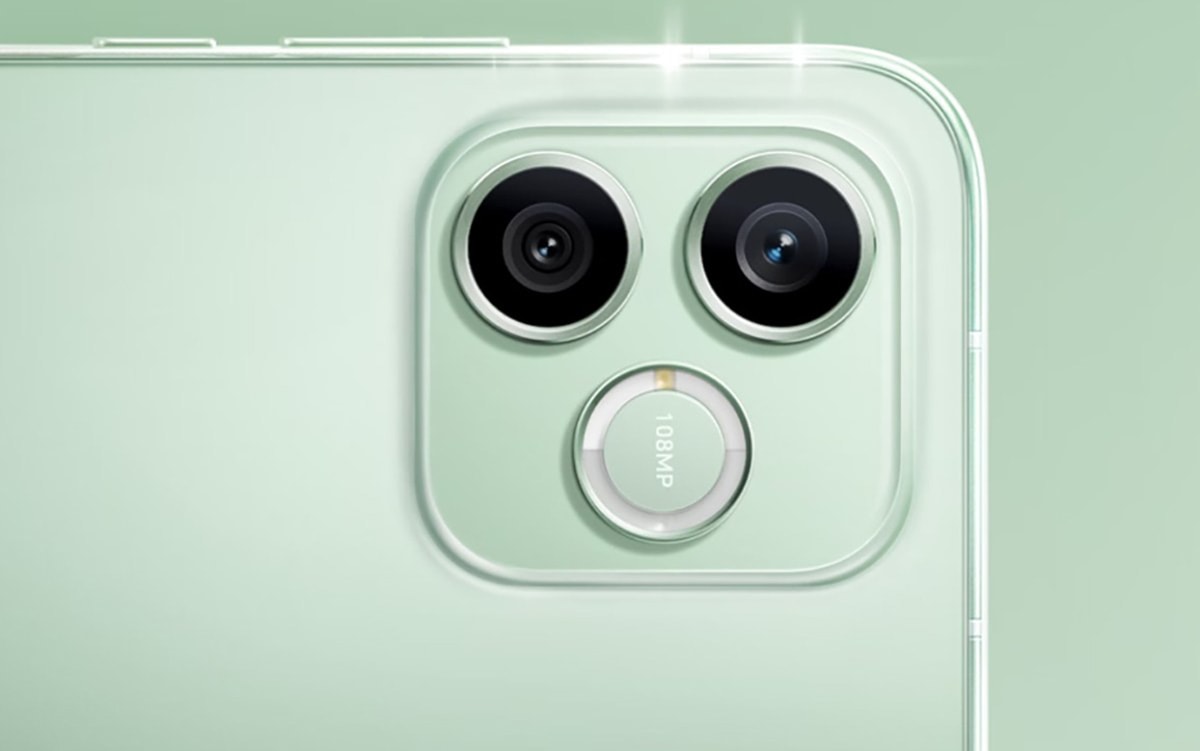 Cụm camera sau kép với cảm biến chính 108MP