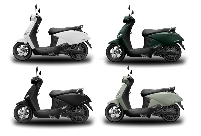 Các tùy chọn màu sắc của xe máy điện VinFast Vero X.