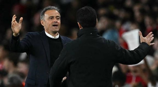 Luis Enrique và Mikel Arteta chuẩn bị cho trận chung kết Champions League.