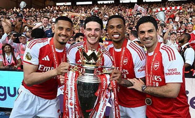 Arsenal và Mikel Arteta đã chinh phục ngôi vương Ngoại hạng Anh.