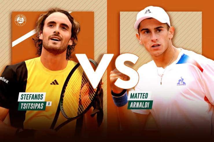 Stefanos Tsitsipas đối mặt thử thách từ Matteo Arnaldi