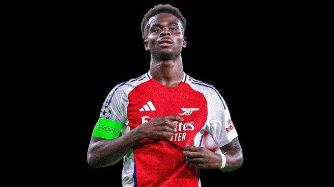 Bukayo Saka là đầu tàu quan trọng trong đội hình của Arsenal