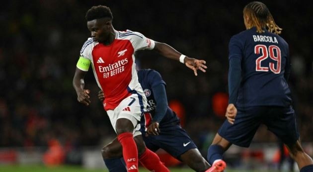 Khả năng tạo đột biến của Saka là chìa khóa để Arsenal phá vỡ hàng thủ PSG