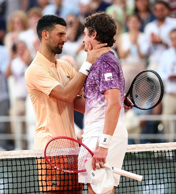 Djokovic thua ngược Fonseca ở vòng 3 Roland Garros 2026.