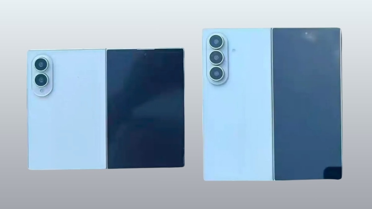 Hình ảnh rò rỉ hai mô hình (dummy) được cho là của dòng Galaxy Z Fold8 và Z Fold8 Ultra