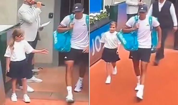 Rafael Jodar phớt lờ cô bé linh vật tại Roland Garros