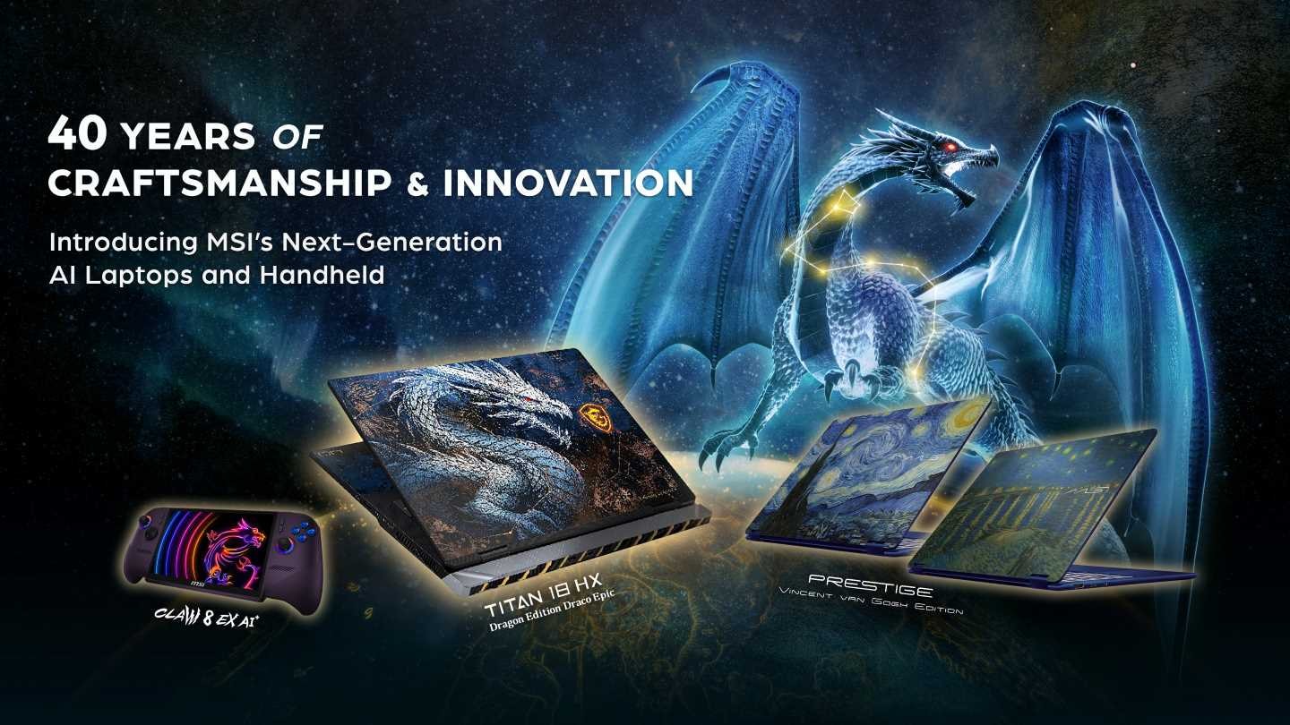 MSI Titan 18 HX Dragon Edition Draco Epic phiên bản kỷ niệm 40 năm