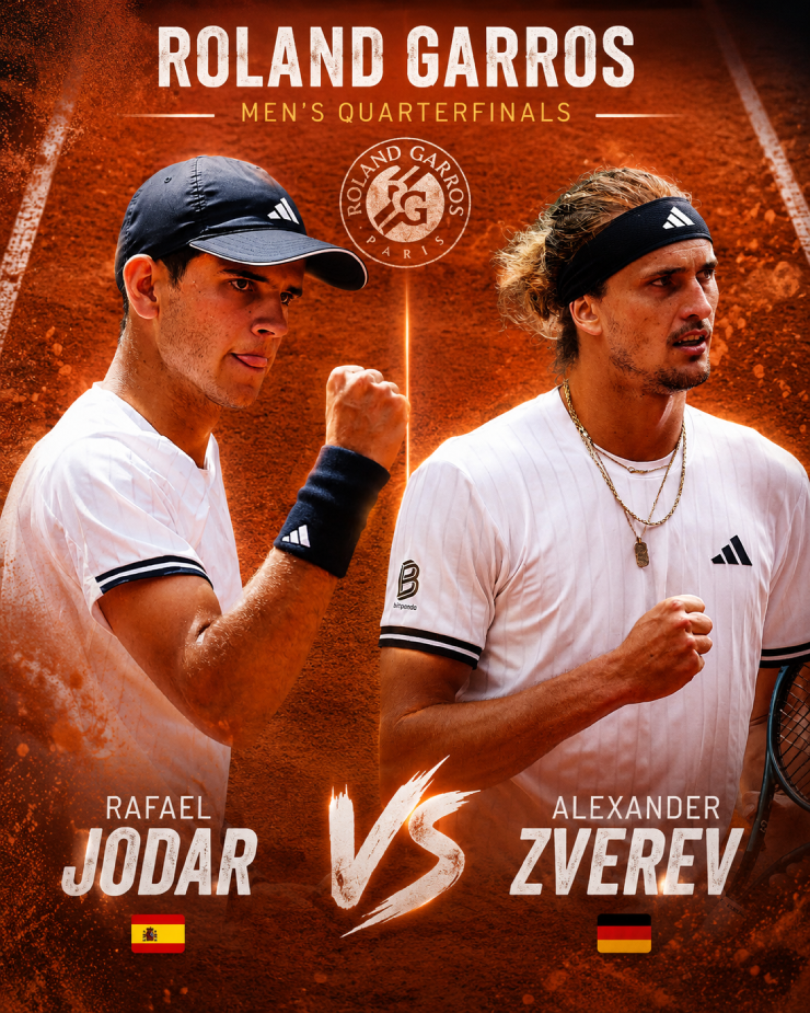 Tay vợt trẻ Rafael Jodar trong trận đấu tại Roland Garros 2026